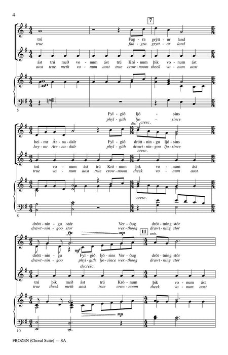 Frozen (Choral Suite) 合唱 組曲 | 小雅音樂 Hsiaoya Music