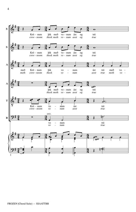 Frozen (Choral Suite) 合唱 組曲 | 小雅音樂 Hsiaoya Music