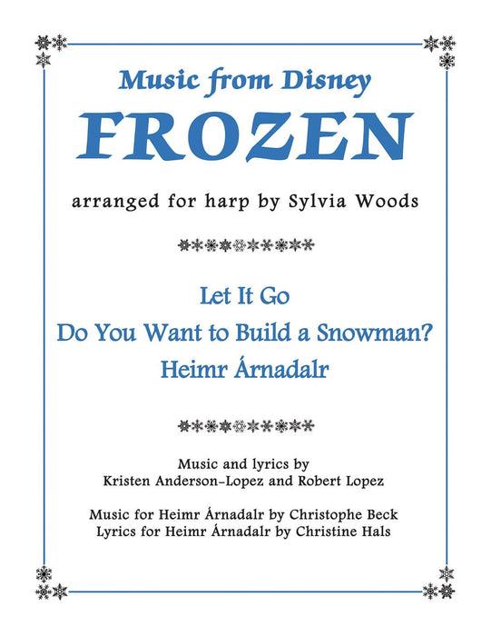 Music from Disney's Frozen for Harp 豎琴 | 小雅音樂 Hsiaoya Music