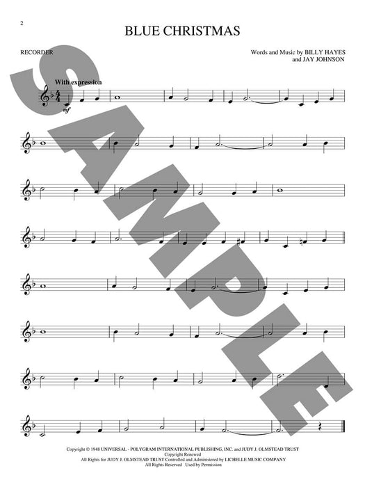 Christmas Hits Hal Leonard Recorder Songbook | 小雅音樂 Hsiaoya Music