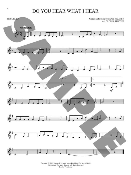 Christmas Hits Hal Leonard Recorder Songbook | 小雅音樂 Hsiaoya Music