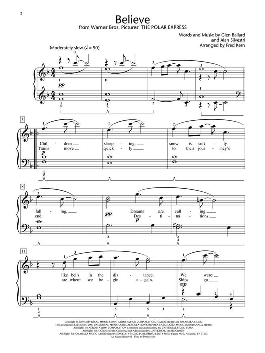 Believe (from The Polar Express) Hal Leonard Student Piano Library Showcase Solos Pops Level 4 (Early Intermediate) 鋼琴 獨奏 | 小雅音樂 Hsiaoya Music