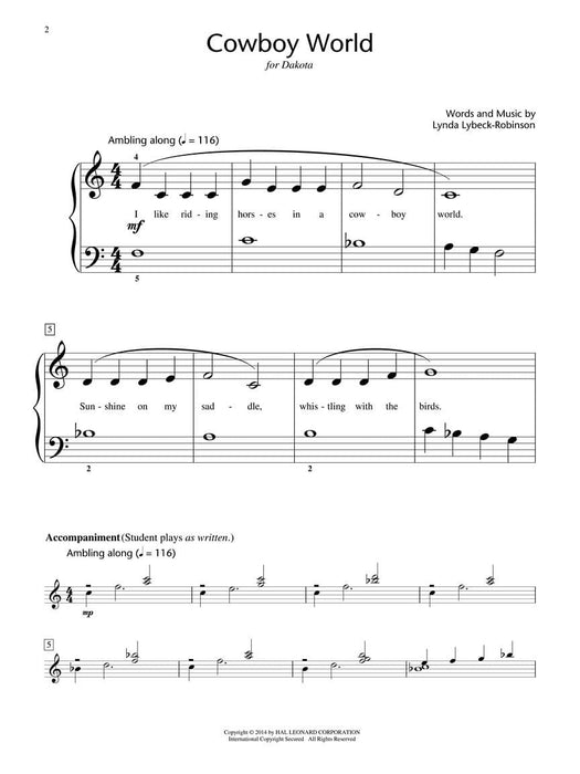 Cowboy World Hal Leonard Student Piano Library Showcase Solo Level 2 Elementary 鋼琴 獨奏 | 小雅音樂 Hsiaoya Music