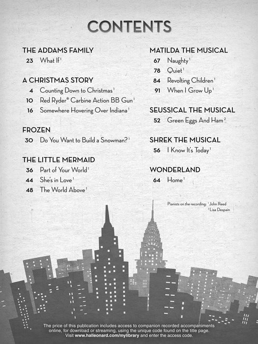 Kids' Songs from Contemporary Musicals 16 Songs from 8 Musicals | 小雅音樂 Hsiaoya Music