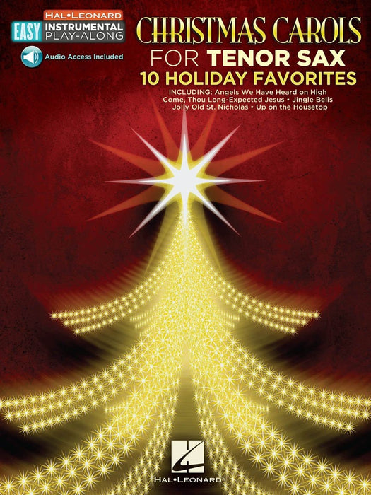 Christmas Carols - 10 Holiday Favorites Tenor Sax Easy Instrumental Play-Along Book with Online Audio Tracks 耶誕頌歌 | 小雅音樂 Hsiaoya Music
