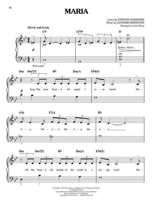 West Side Story Easy Piano Play-Along Volume 18 伯恩斯坦雷歐納德 西城故事 鋼琴 | 小雅音樂 Hsiaoya Music