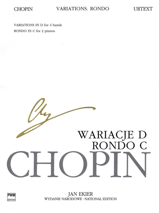 Rondo in C Major, Variations in D Major for Two Pianos, Four Hands Chopin National Edition 蕭邦 迴旋曲 變奏曲 四手聯彈 雙鋼琴 波蘭版 | 小雅音樂 Hsiaoya Music
