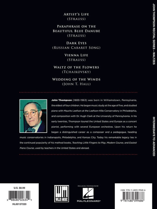 Waltzes John Thompson Recital Series Intermediate to Advanced Level 圓舞曲 | 小雅音樂 Hsiaoya Music