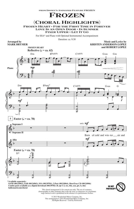 Frozen (Choral Highlights) 合唱 | 小雅音樂 Hsiaoya Music