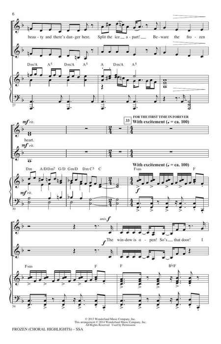 Frozen (Choral Highlights) 合唱 | 小雅音樂 Hsiaoya Music