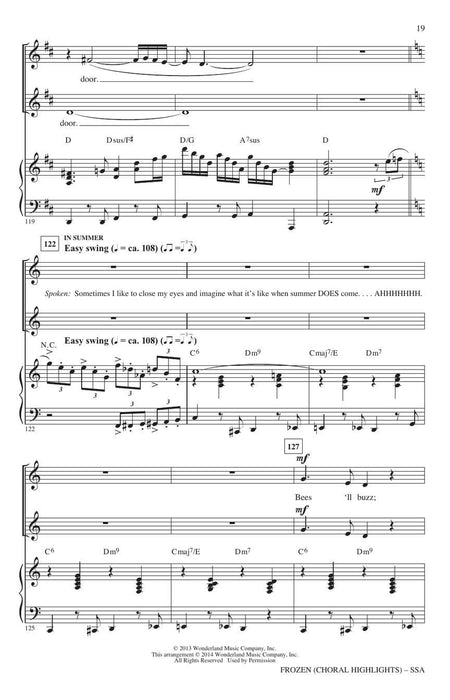 Frozen (Choral Highlights) 合唱 | 小雅音樂 Hsiaoya Music