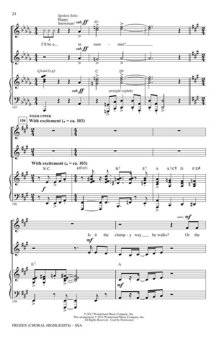 Frozen (Choral Highlights) 合唱 | 小雅音樂 Hsiaoya Music