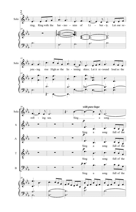 Lift Ev'ry Voice and Sing Soprano Soloist, Mixed Chorus and Piano 獨奏 混聲合唱 鋼琴 | 小雅音樂 Hsiaoya Music