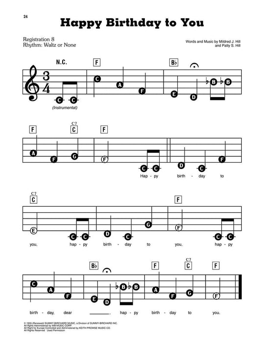 Happy Birthday to You and Other Great Songs E-Z Play Today Volume 25 生日快樂歌 | 小雅音樂 Hsiaoya Music