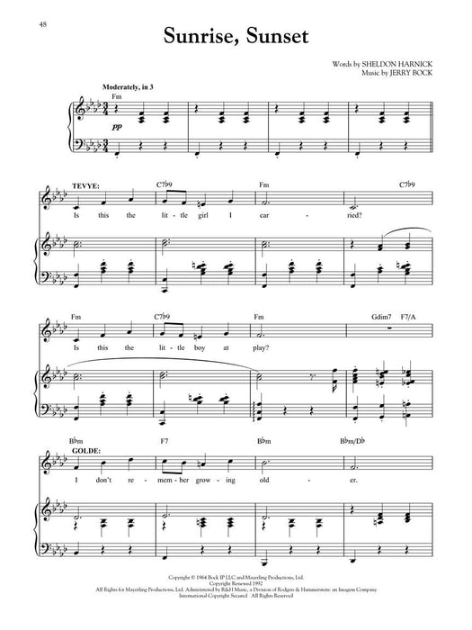 Fiddler on the Roof Broadway Singer's Edition 百老匯 | 小雅音樂 Hsiaoya Music