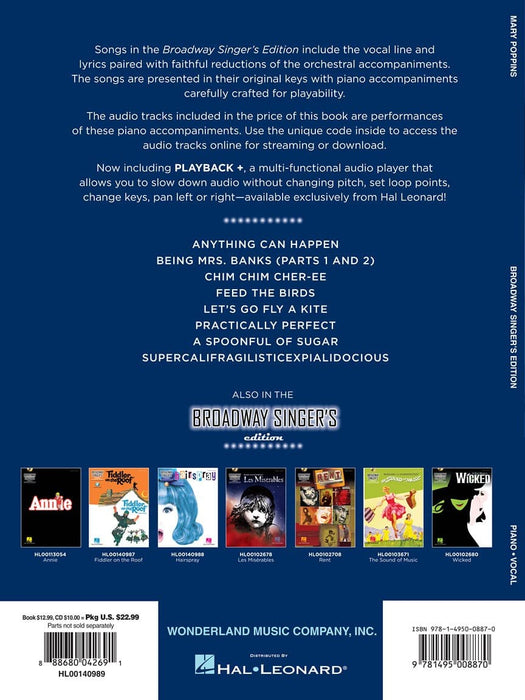 Mary Poppins Broadway Singer's Edition 百老匯 | 小雅音樂 Hsiaoya Music