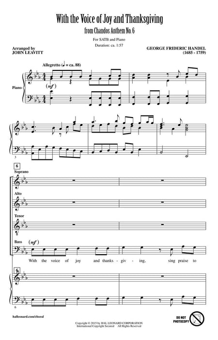 With the Voice of Joy and Thanksgiving from Chandos Anthem No. 6 韓德爾 頌歌 | 小雅音樂 Hsiaoya Music