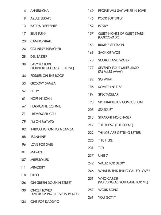 Cannonball Adderley - Omnibook For E-flat Instruments | 小雅音樂 Hsiaoya Music