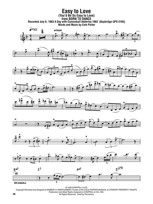 Cannonball Adderley - Omnibook For E-flat Instruments | 小雅音樂 Hsiaoya Music