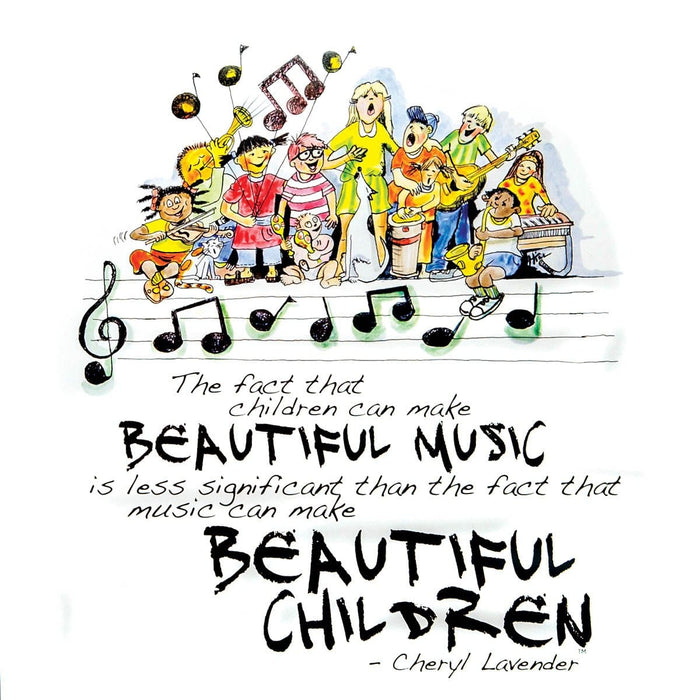 Beautiful Music, Beautiful Children Print 12x12 Unframed Print | 小雅音樂 Hsiaoya Music