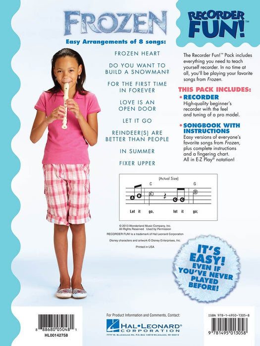 Frozen - Recorder Fun! Pack with Songbook and Instrument 樂器 | 小雅音樂 Hsiaoya Music