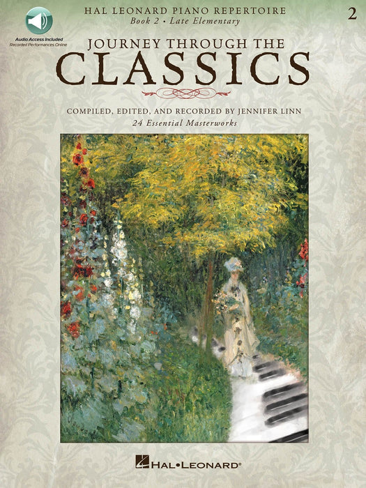 Journey Through the Classics: Book 2 Late Elementary Hal Leonard Piano Repertoire Book with Audio Access Included 鋼琴 | 小雅音樂 Hsiaoya Music