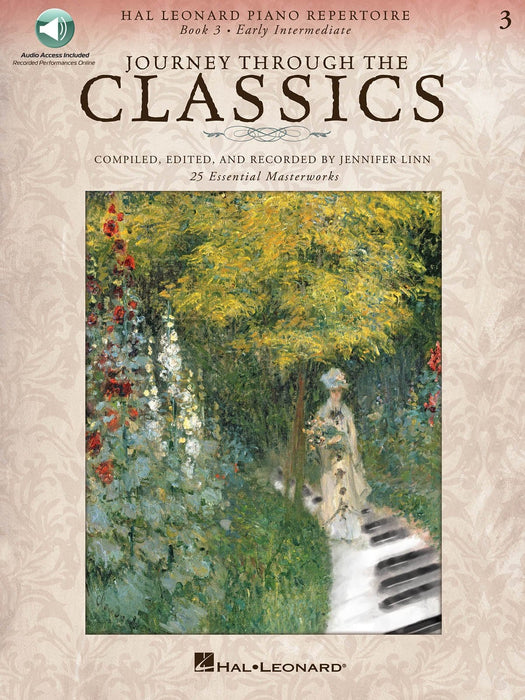 Journey Through the Classics: Book 3 Early Intermediate Hal Leonard Piano Repertoire Book with Audio Access Included 鋼琴 | 小雅音樂 Hsiaoya Music