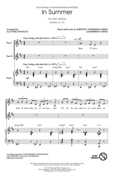 In Summer from Frozen | 小雅音樂 Hsiaoya Music