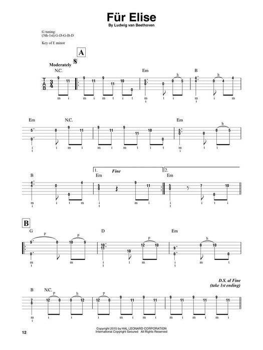 Classical Themes for Banjo 20 Pieces Arranged for 5-String Banjo 古典 小品 弦樂 | 小雅音樂 Hsiaoya Music