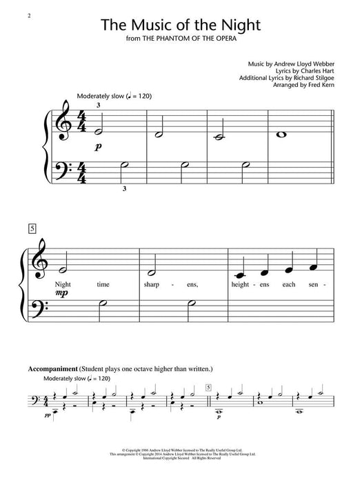 The Music of the Night (from The Phantom of the Opera) Hal Leonard Student Piano Library Showcase Solos Pops Level 1 (Early Elementary) 歌劇 鋼琴 獨奏 | 小雅音樂 Hsiaoya Music