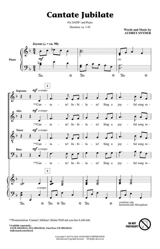 Cantate Jubilate Discovery Level 1 | 小雅音樂 Hsiaoya Music