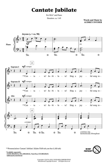 Cantate Jubilate Discovery Level 1 | 小雅音樂 Hsiaoya Music