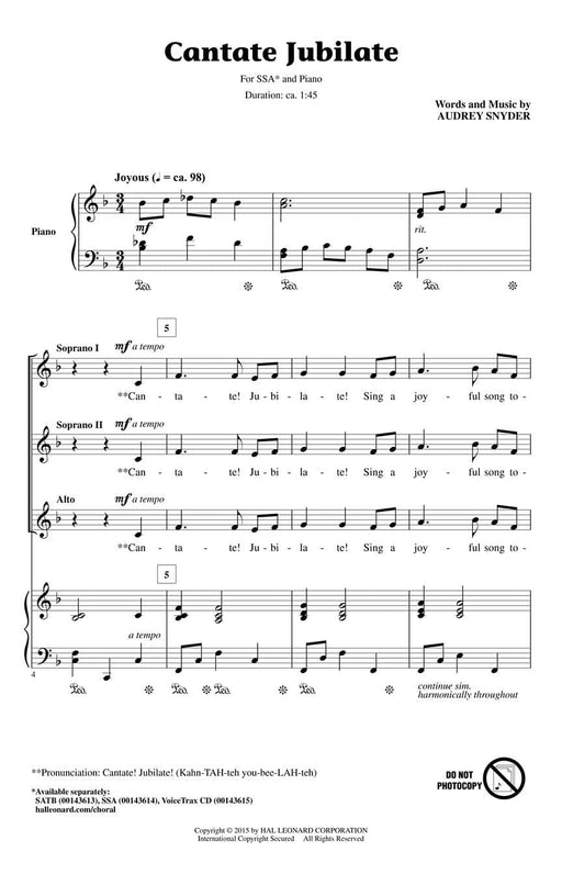 Cantate Jubilate Discovery Level 1 | 小雅音樂 Hsiaoya Music