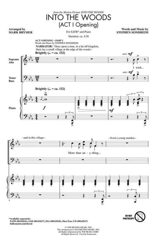 Into the Woods Act I Opening | 小雅音樂 Hsiaoya Music