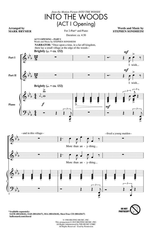 Into the Woods Act I Opening | 小雅音樂 Hsiaoya Music