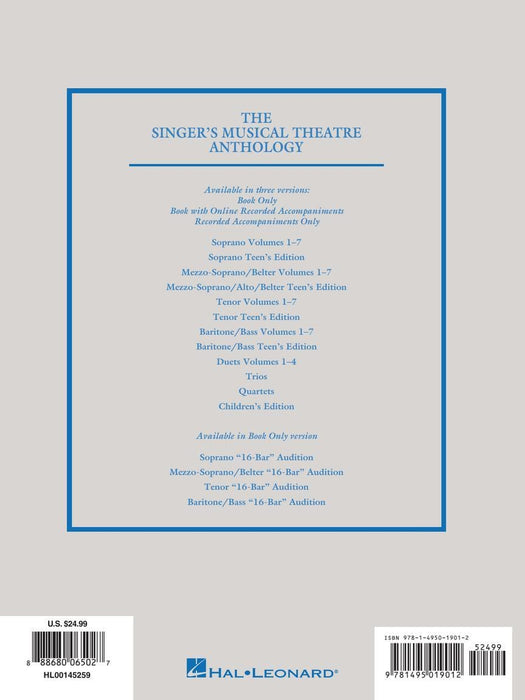 Singer's Musical Theatre Anthology - Volume 6 Mezzo-Soprano/Belter Book Only 次女高音 | 小雅音樂 Hsiaoya Music