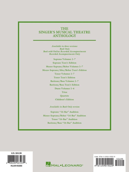 Singer's Musical Theatre Anthology - Volume 6 Tenor Book Only | 小雅音樂 Hsiaoya Music