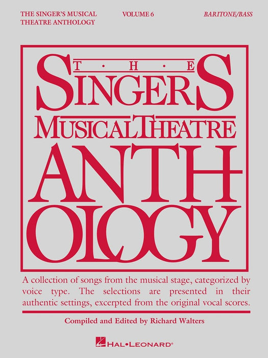 Singer's Musical Theatre Anthology - Volume 6 Baritone/Bass Book Only | 小雅音樂 Hsiaoya Music