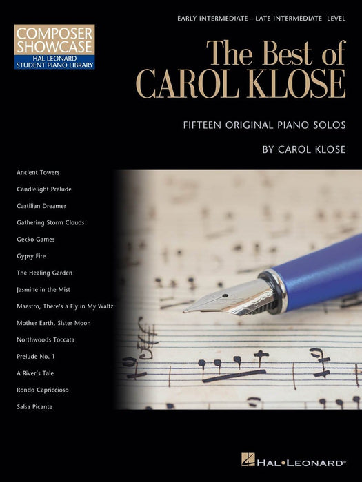 The Best of Carol Klose Hal Leonard Student Piano Library Composer Showcase Intermediate/Late Intermediate Level 耶誕頌歌 鋼琴 作曲家 | 小雅音樂 Hsiaoya Music