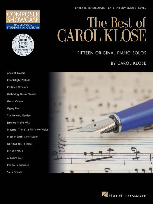 The Best of Carol Klose Hal Leonard Student Piano Library Composer Showcase Intermediate/Late Intermediate Level 耶誕頌歌 鋼琴 作曲家 | 小雅音樂 Hsiaoya Music