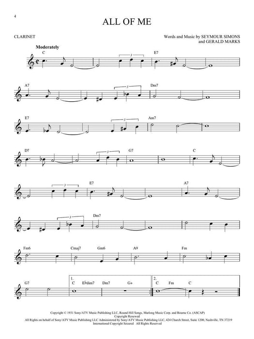 101 Jazz Songs for Clarinet 爵士音樂 豎笛 | 小雅音樂 Hsiaoya Music