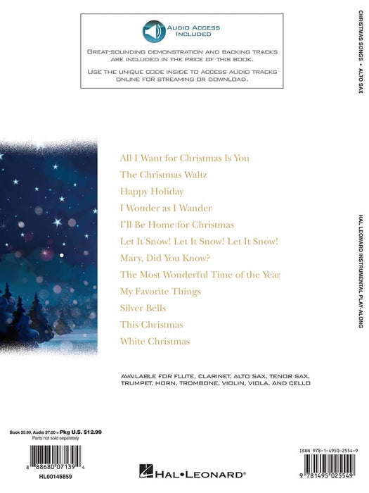 Christmas Songs for Alto Sax Instrumental Play-Along 中音薩氏管 | 小雅音樂 Hsiaoya Music