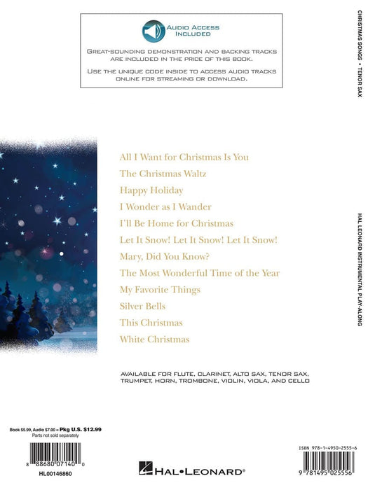 Christmas Songs for Tenor Sax Instrumental Play-Along | 小雅音樂 Hsiaoya Music