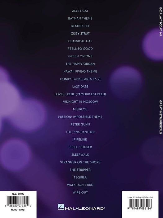 Great Instrumentals E-Z Play Today Volume 147 | 小雅音樂 Hsiaoya Music