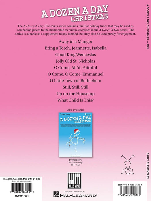 A Dozen a Day Christmas Songbook - Mini Early Elementary Level | 小雅音樂 Hsiaoya Music