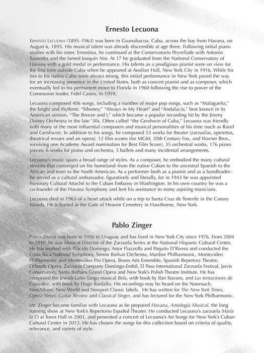 Songs of Ernesto Lecuona 33 Songs for Voice and Piano 鋼琴 | 小雅音樂 Hsiaoya Music