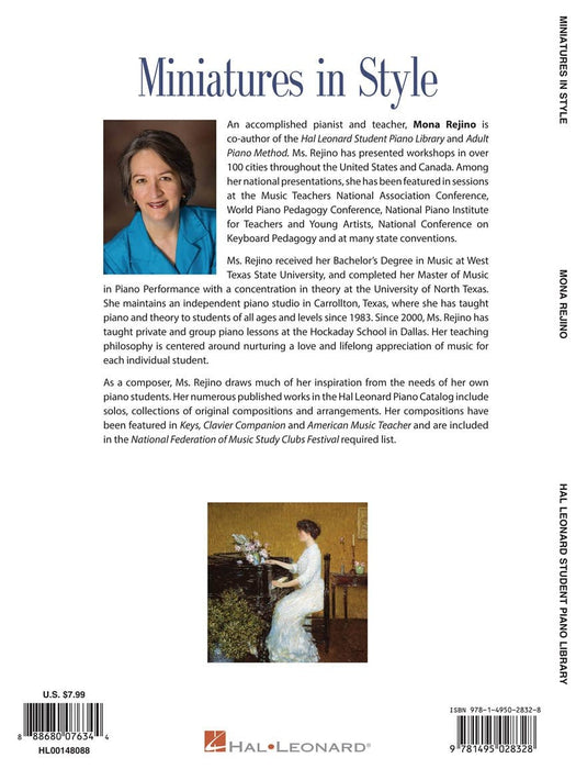 Miniatures in Style Hal Leonard Student Piano Library Composer Showcase Intermediate Level 風格 鋼琴 作曲家 | 小雅音樂 Hsiaoya Music