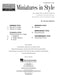 Miniatures in Style Hal Leonard Student Piano Library Composer Showcase Intermediate Level 風格 鋼琴 作曲家 | 小雅音樂 Hsiaoya Music