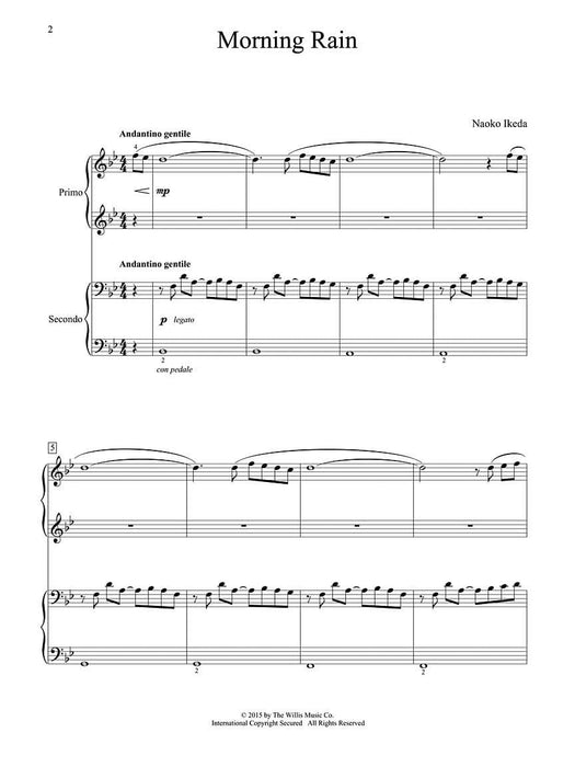 Morning Rain Mid-Intermediate Level 1 Piano, 4 Hands 鋼琴 | 小雅音樂 Hsiaoya Music