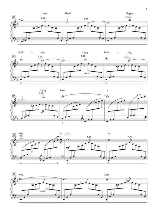 Happy Birthday to You Mid-Intermediate Level 生日快樂歌 | 小雅音樂 Hsiaoya Music